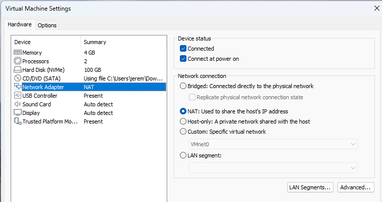 VMWare NAT