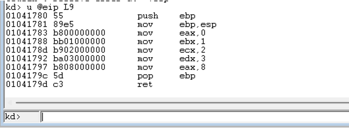 Shellcode jumped to