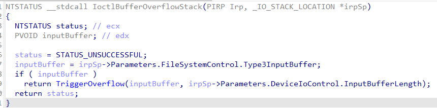 IOCTL handler fixed