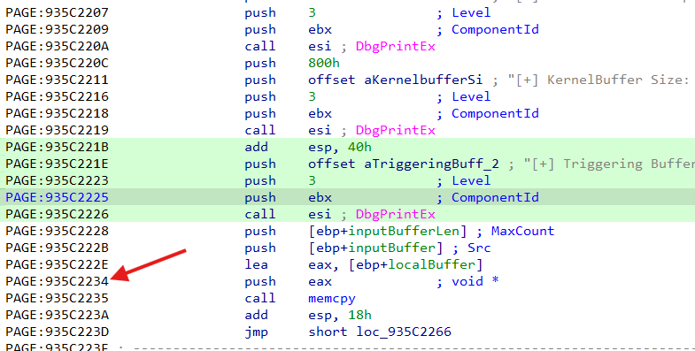 Breakpoint Location